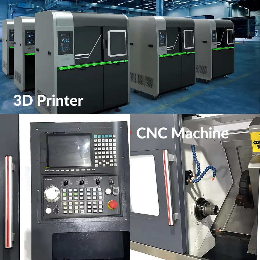 CNC Machine vs 3D Printer