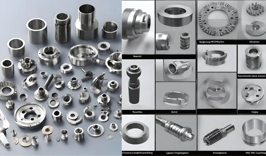 Products produced by CNC turning